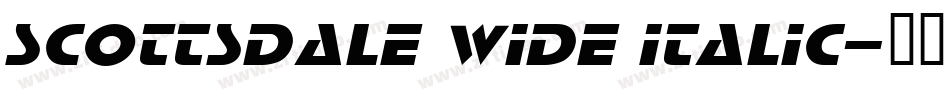 Scottsdale Wide Italic字体转换